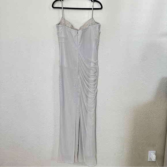 HOUSE OF CB L D-DD 'Nalini' Sand Maxi Dress NWOT - Picture 4 of 15